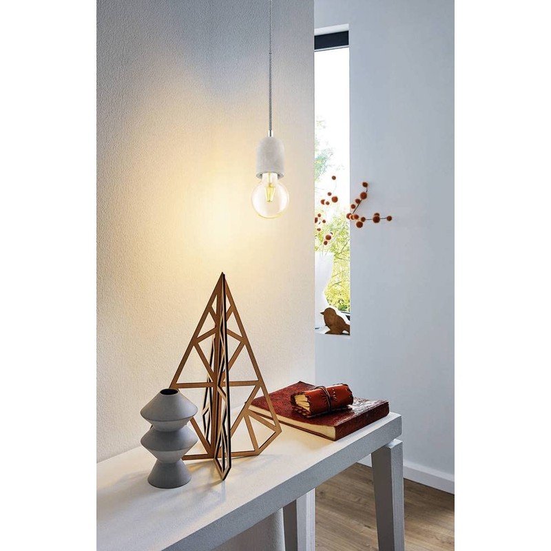Eglo York Pendant Light Steel 60 W, Grey