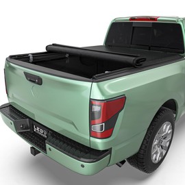 LEDKINGDOMUS Soft Roll-Up Truck Bed Tonneau Cover Fits for Nissan Frontier 2005-2025 (NOT for México) | 5" (60.5") Bed
