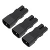 3PCS Comb Power Adapter IEC320 C14 to C15 PVC and