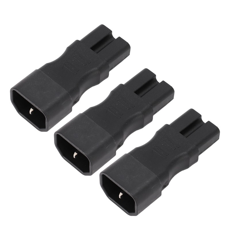 3PCS Comb Power Adapter IEC320 C14 to C15 PVC and