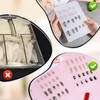 8Pcs Press On Nail Organizer Clear Nails Storage Book Insert