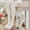 JaGely 3 Pairs Womens Fishnet Hollow Out Knitted Tights Patterned