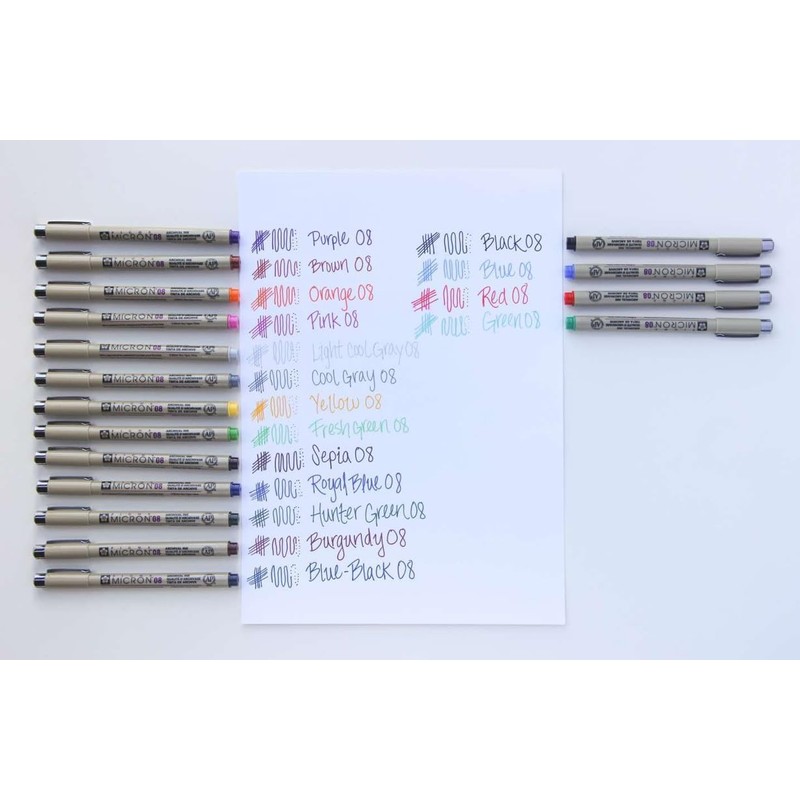PIGMA MICRON Sakura 08 - Set of 6 Colours, Set