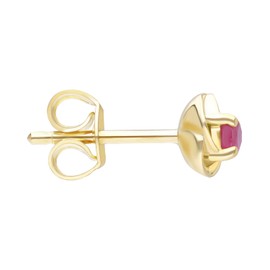 Ivy Gems 9ct Yellow Gold Ruby Stud Earrings