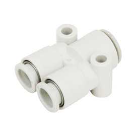 SK11 One Touch Tube Fittings Alien Diameter Union Y Tube Outer Diameter (mm): φ 4/6/8/10 X 2 Mouth