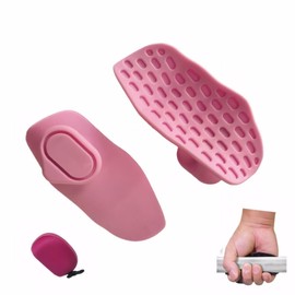 Weight Lifting Gloves for Men Wome 2pcs, Gym Hand Grips, Rubber Gym Weightlifting Anti-Slip Workout Grips for Gym Training and Exercise, Weight Lifting, Dumbbell, Dead Lift, Bar Pad Pull Up Pink