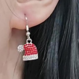 Christmas Earrings for Women Stocking Stuffers Tree Snowflake Santa Claus Jingle Bell Drop Dangle Earrings Christmas Dangle Drop Jewelry for Holiday Party Outfits