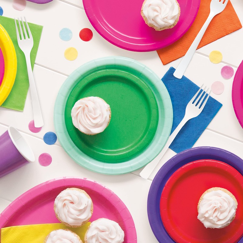 Unique Eco Friendly Paper Plates - 18cm - Emerald Green