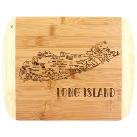 Totally Bamboo A Slice of Life Long Island Serving and Cutting Board, 11" x 8.75"