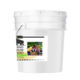 Natural Premium Low Dust Play Sand- for Sand Box, Play Ground Area, Sand Art, Indoor/Outdoor with Resealable Bucket (10 Pound Bucket)