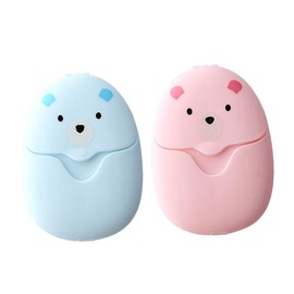 Kisangel Natural Soap Flakes Gentle Moisturizing Disposable Soap Papers for Travel Camping Hiking