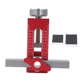 Aluminum Cabinet Door Installation Positioner, Adjustable Cabinet Hardware Jig, Cabinet Door Hardware Jig for Easy Drilling and Accurate Alignment, Built in Leveling Function