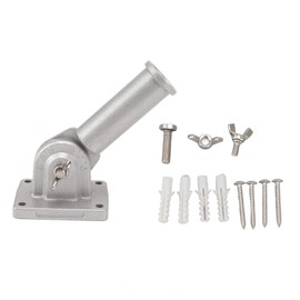 HEEPDD Flag Holder, Robust House Flagpole Holder, Wall Mount, Flag Pole Holder, 180 Flag Holder for Outdoor Use, Thickened Aluminium Alloy Flagpole Holder with