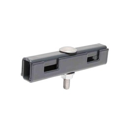Zaundirekt U Mat Connector I RAL 7016 Anthracite I U-Shape I Includes A2 Screw + Nut I Grid Mat Connector I Compatible - 656 & 868 Double Rod Mat I Grid Mat I Grid Fence I Connector
