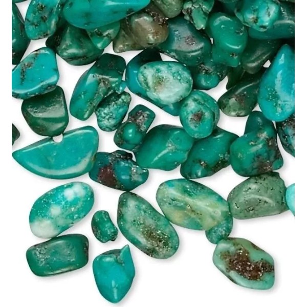 Platinum Inlay Chips, Turquoise Mini UNDRILLED For Inlay & Embellishment