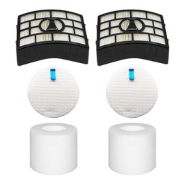 Vacuum Filters Replacement for Shark Rotator Powered Lift-Away AZ1002, NV650 NV651 NV652 NV750 NV751 NV752 NV753 AX950 AX951 AX952 ZU632, 2 Post Filters + 4 Foam & Felt Filters, Part # XHF650&XFF650