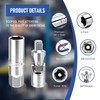 11pc Magnetic Spark Plug Socket Set, 3/8" Click Torque Wrench,