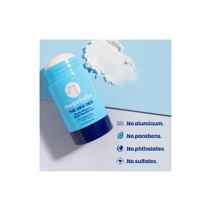 Megababe Desodorante Diario - El Geo Deo Con Multi-Minerales |