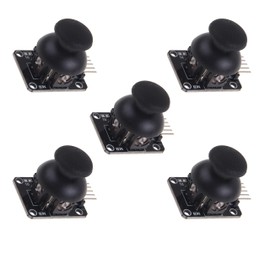 5 Pcs Dual Axis Button JoystickGame Joystick,PS2 Game Joystick Control Stick Sensor,XY Dual-axis Joystick Breakout Module,with Arduino Compatible