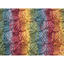 MyOma Wool Colourful – 1 Ball Merino Mix Big Color Fantasy (Fb 5001) – Wool Gradient 100g/150 m + Free Label – Wool Gradient Yarn Needle Size 6-7 mm – Wool Rainbow