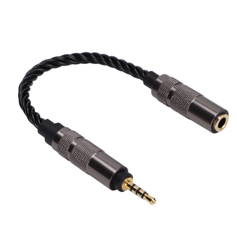 2.5mm Male to 3.5mm Female Stereo Audio Jack Adapter Headset