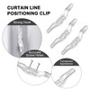 guangyuan 4 Pcs Clear Cord Cleat 3.1in Blind Cord Safety