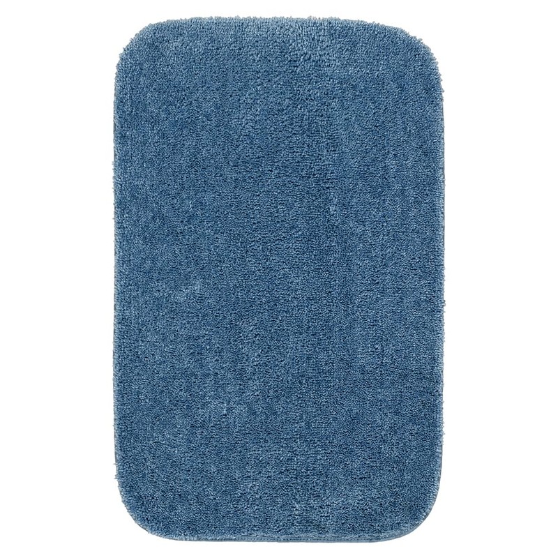 Garland Rug Traditional Nylon Washable Basin Blue 4 Piece Set
