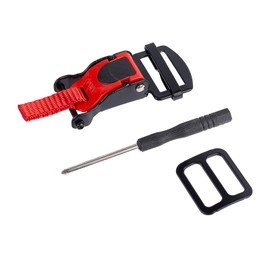 NICENEEDED Ratcheted Helmet Chin Strap Adapter, Helmet Quick Release Buckle Kit, Motorcycle Helmet Accessories Stainless Steel Ratchet Helmet Clip Chin Strap Buckle - Convert D-rings to Quick Release