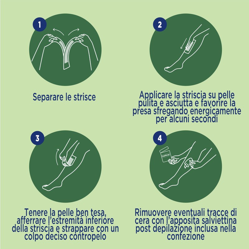 Depilsoap® – Strisce Depilatorie Corpo Per Pelli Normali – 20
