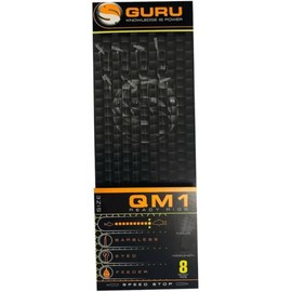 Guru QM1 4" Speed Stop Hair Rigs Barbless (Size 10 9lb)