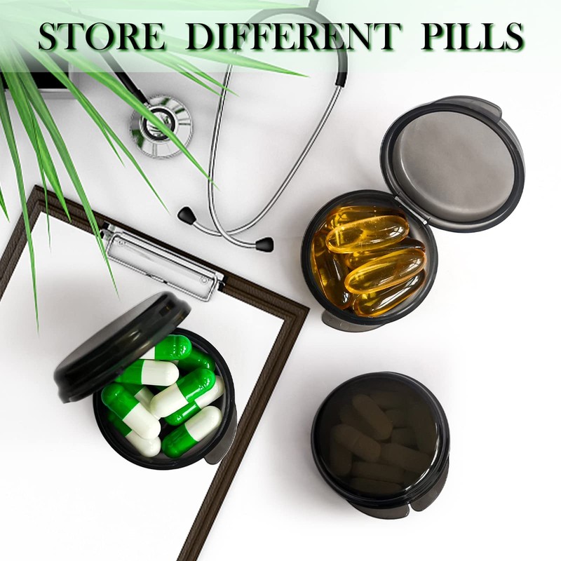4 Pack Portable Mini Pill Case Small Pill Organizer Box
