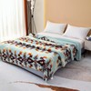 UKELER Large Bohemian Bed Blankets 80'' × 90'', Ultra Soft