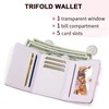 YAMEIZE Small Strawberry Wallet for Women Girls Cute Print Bow