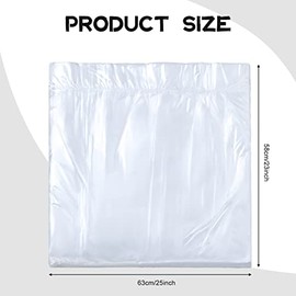 100 Piezas Revestimientos Desechables para Bañeras para Pies Bolsas Portátiles para Lavabo de Pies Bolsas Plásticas Finas y Grandes para Spa y Pedicura para Hotel Hogar, 25 x 23 Pulgadas
