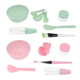 minkissy Facial Mask Bowl and Stick Set for Diy 2 Pieces Easy to Carry and Use Portable Mask Mixing Tool