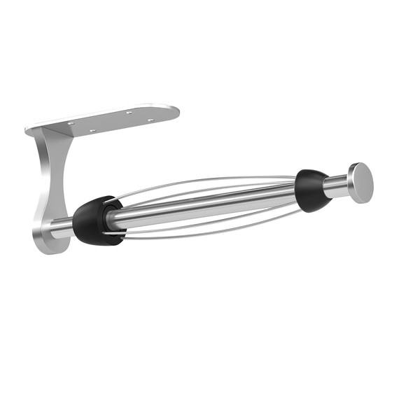 Paper Towel Holder Under Cabinet, One-Handed Tear, Wall Mount, Adhesive,