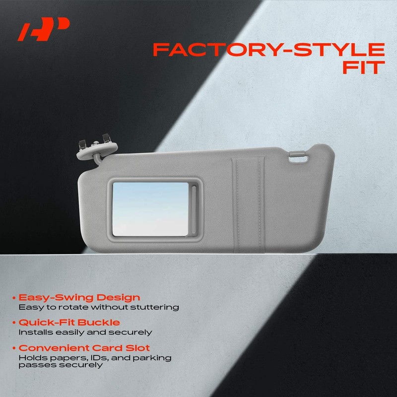 A-Premium Driver & Passenger Sun Visor Compatible with Toyota Camry