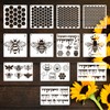 12Pcs Bee Hive Stencils for Painting, Art Stencils for Crafts