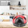 Ladybug Cooking Timer, Mechanical Clockwork 60-Minute Timer, Kitchen Alarm Clock,