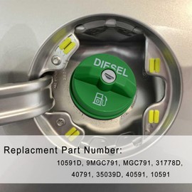 10591D Locking Diesel Fuel Cap Fuel Tank Caps Fit for Chevy Silverado Express C4500 K3500, Ford F-250 F-350,Dodge Ram 3500 W250 D250, GMC Sierra Savana, 10591D 9MGC791 MGC791