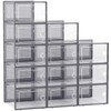 Kuject Large Shoe Organizers Storage Boxes for Closet, 12 Pack
