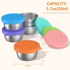 6 PCS Salad Dressing Container, 1.7 oz Small Condiment Containers