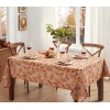 Newbridge Metallic Foliage Contemporary Autumn and Thanksgiving Fabric Tablec...