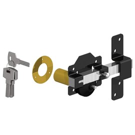 Gatemate 1491106 2" Single Cylinder Long Throw Rim Lock