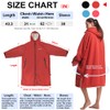 Hiturbo Warm Waterproof Swim Parka: Oversized Hooded Changing Robe -