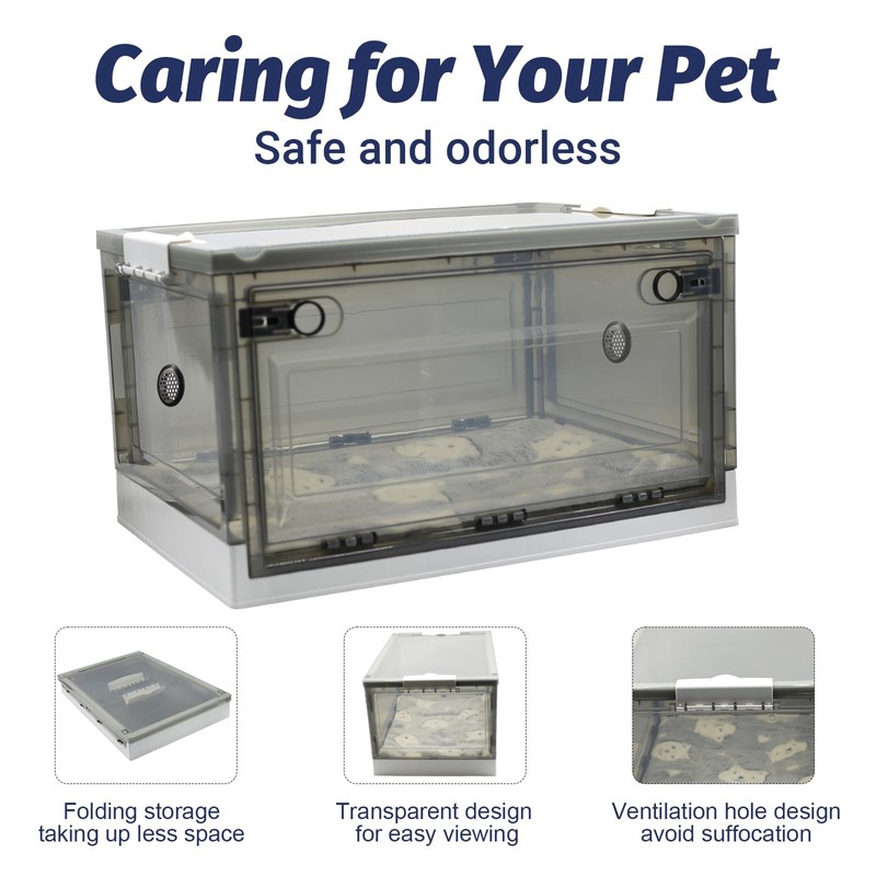 REDDOUDOU Pet Oxygen Chamber, Pet Incubator, Small Animal Humidifier Box,