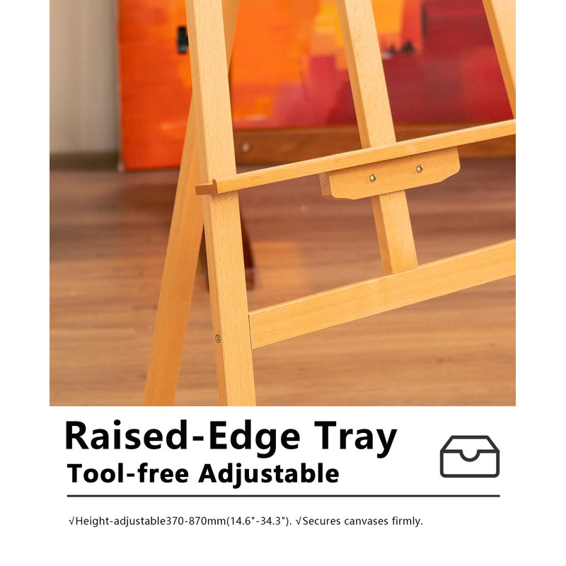 DJAR Wooden Art Easel for Painting for Adults, Hold Canvas
