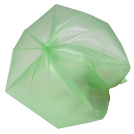 100 Counts 4 Gallon 45x60Cm Kitchen Trash Bags with Handles for Bathroom, Home and Office (100pcs Green 45x60CM)