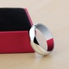 Meixao Unisex Solid 925 Sterling Silver Highly Polished Wedding Ring