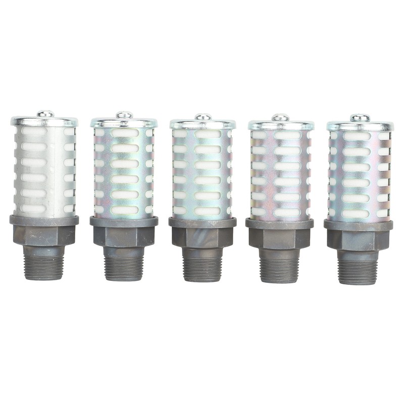 5Pcs Pneumatic Air Compressor Muffler High Pressure Resistant Air Exhaust